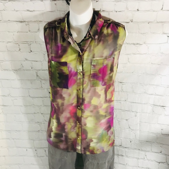 JENNIFER LOPEZ SLEEVELESS BLOUSE petite L - Picture 3 of 8